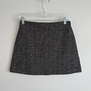 Top Shop Stretchy Knit Mini Skirt in Grey Size 6